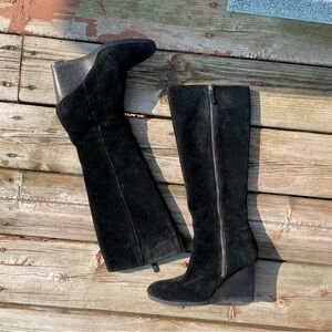 Franco Sarto Watch Suede Wedge boots